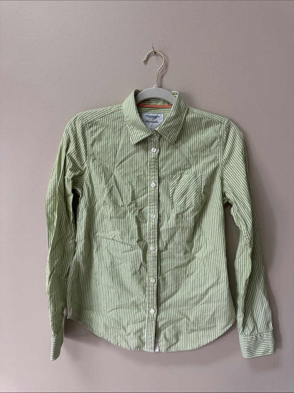 American Eagle Favorite Shirt Striped Button Down